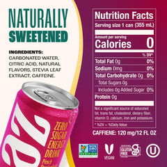 12-pack Zevia Peach Passionfruit for convenient, calorie-free refreshment