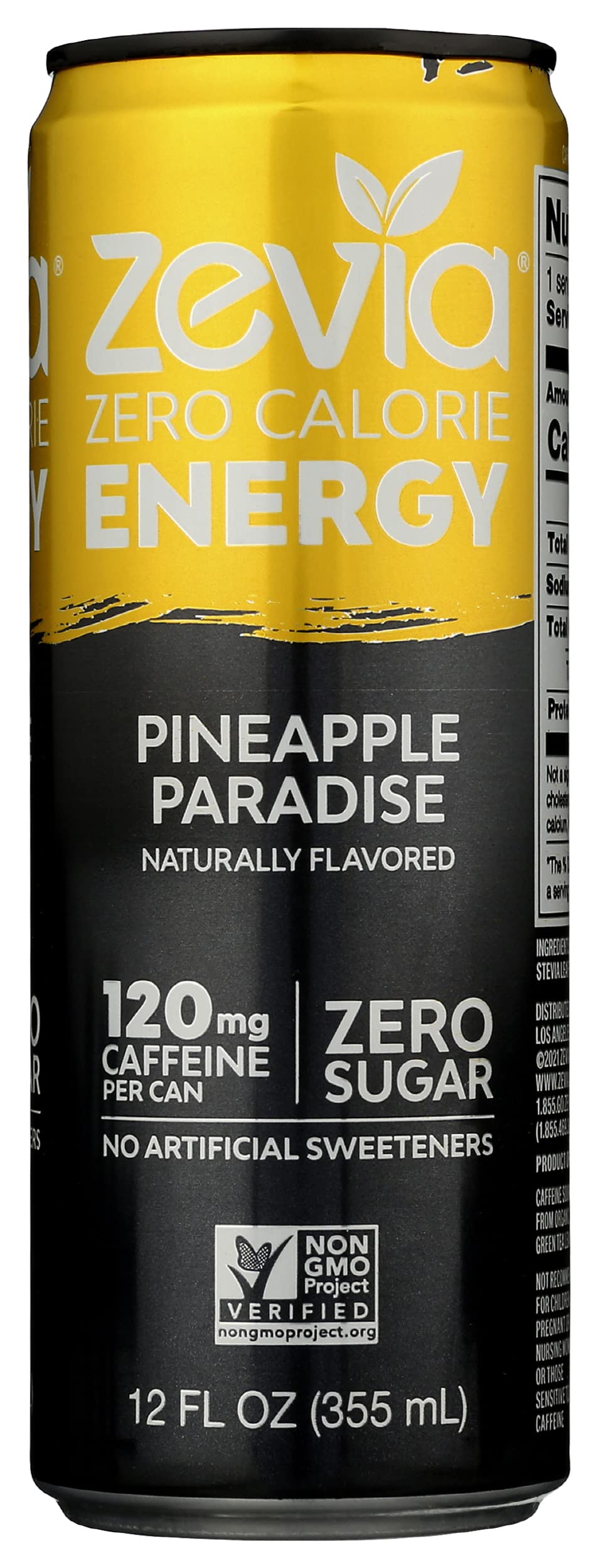 Zevia Pineapple Paradise can—zero-sugar energy boost on the go.