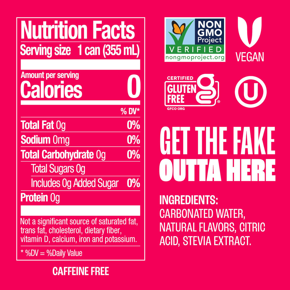 Eight-pack display shows convenient, naturally sweetened Zevia for families.