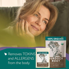 Zhivana Organics dried burdock root slices for tinctures and blends