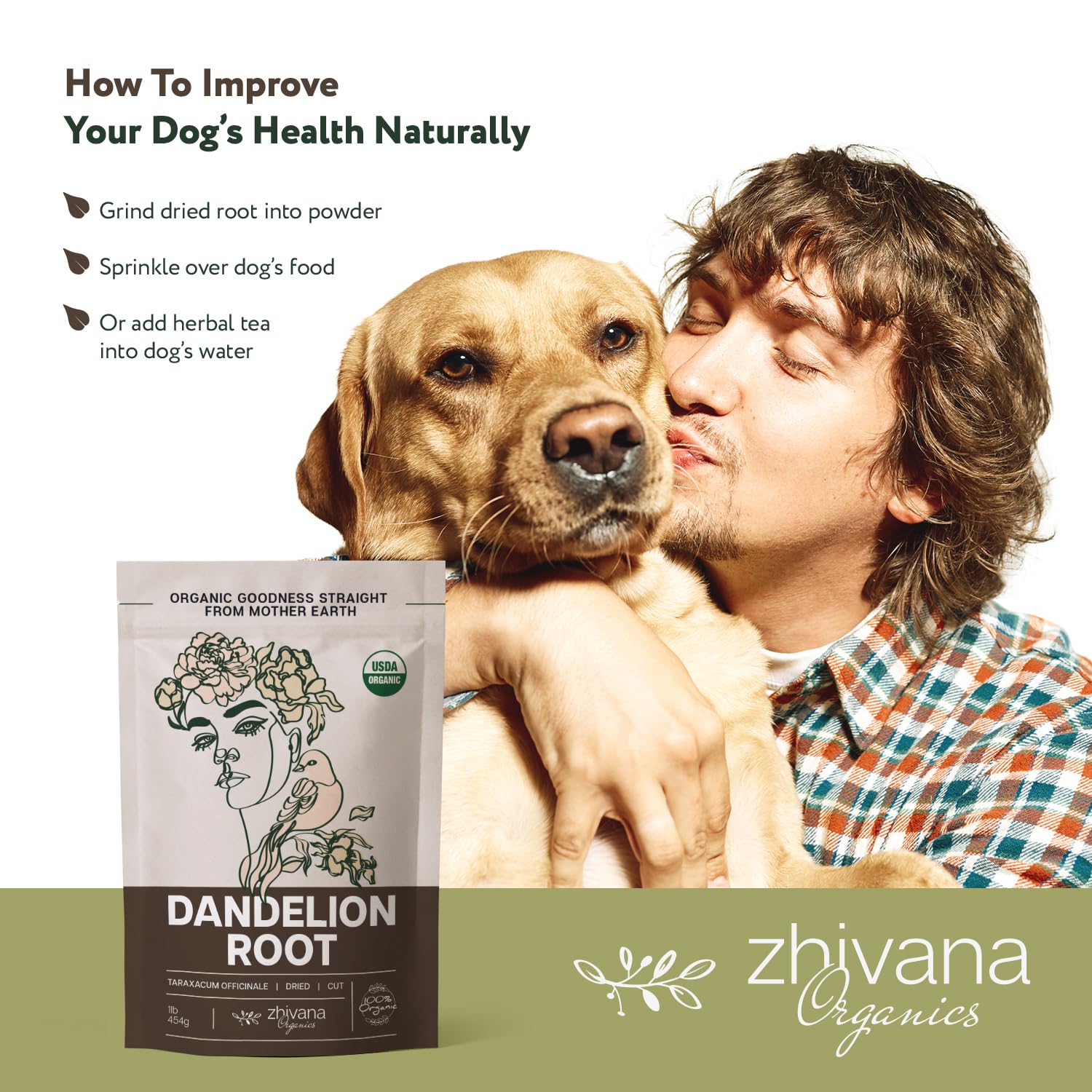 Zhivana Organics dandelion root tea loose Ukraine-support story behind purchase