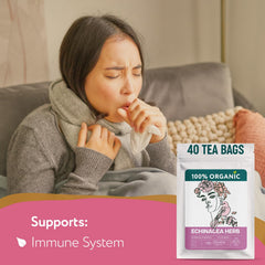Zhivana Organics Echinacea Tea label displays USDA Organic certification.