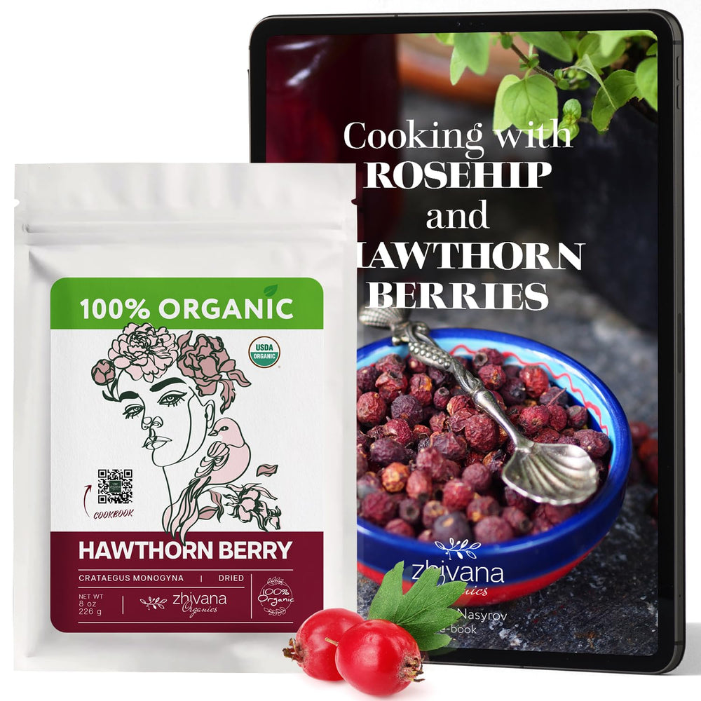 Zhivana Organics hawthorn berry for syrups and desserts