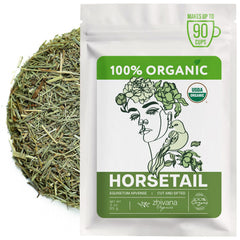 Zhivana Organics Horsetail Tea packaging, eco-friendly and sustainable.