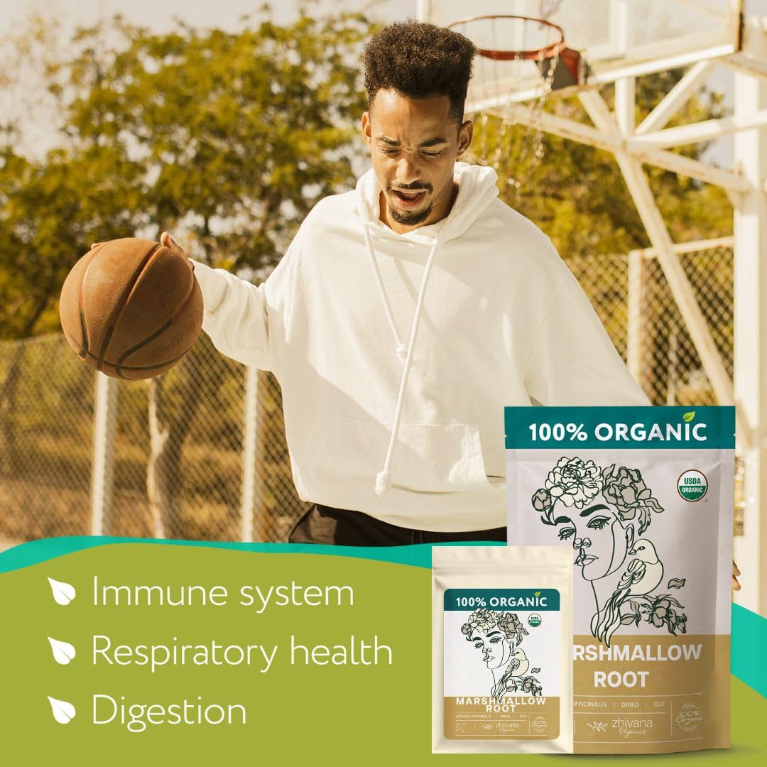 Zhivana Organics marshmallow root tea drying method—proper drying preserves beneficial mucilage.