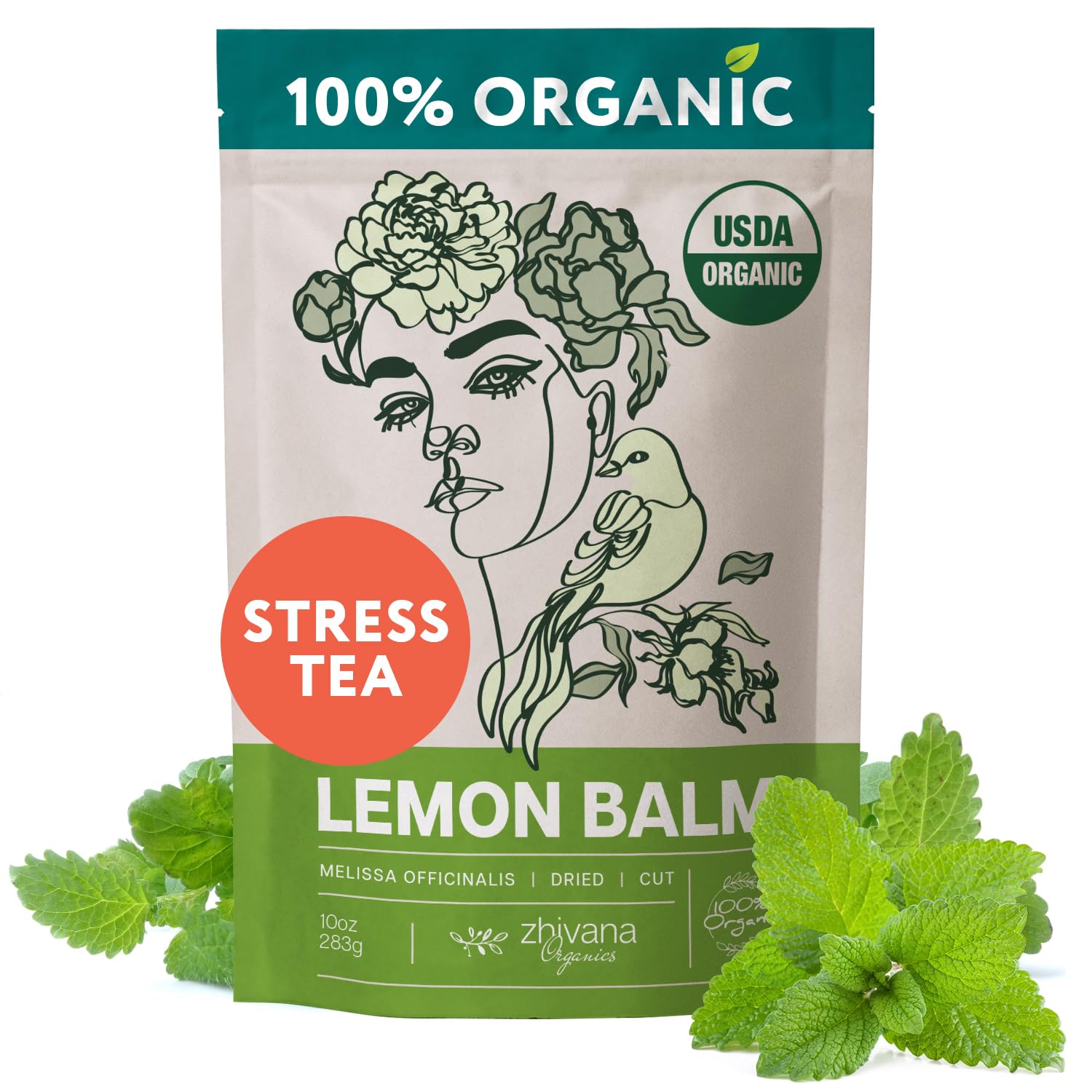 Zhivana Organics Melissa Tea served in a cup
