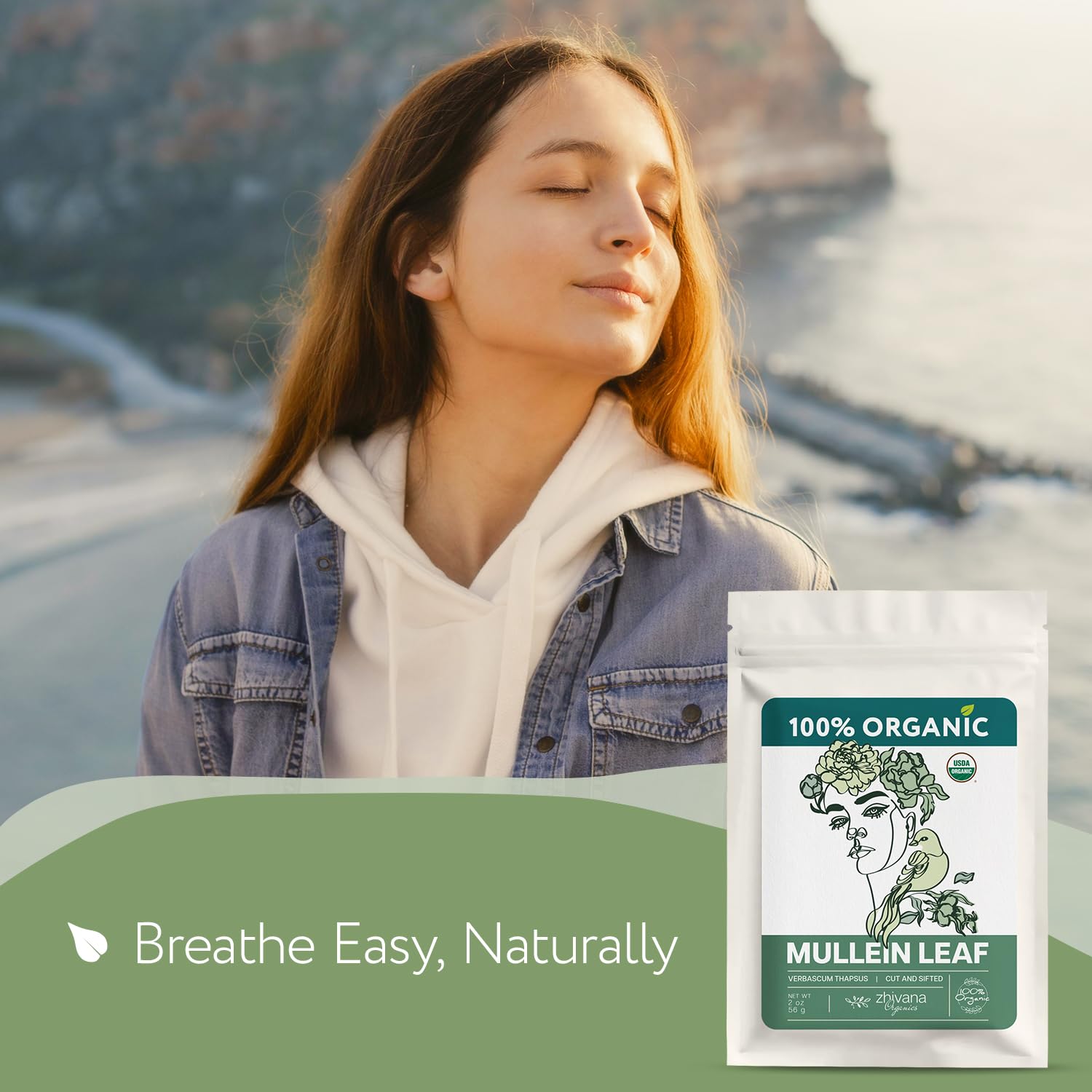 Zhivana Organics mullein tea subtle aroma enhances relaxation without overpowering the palate.