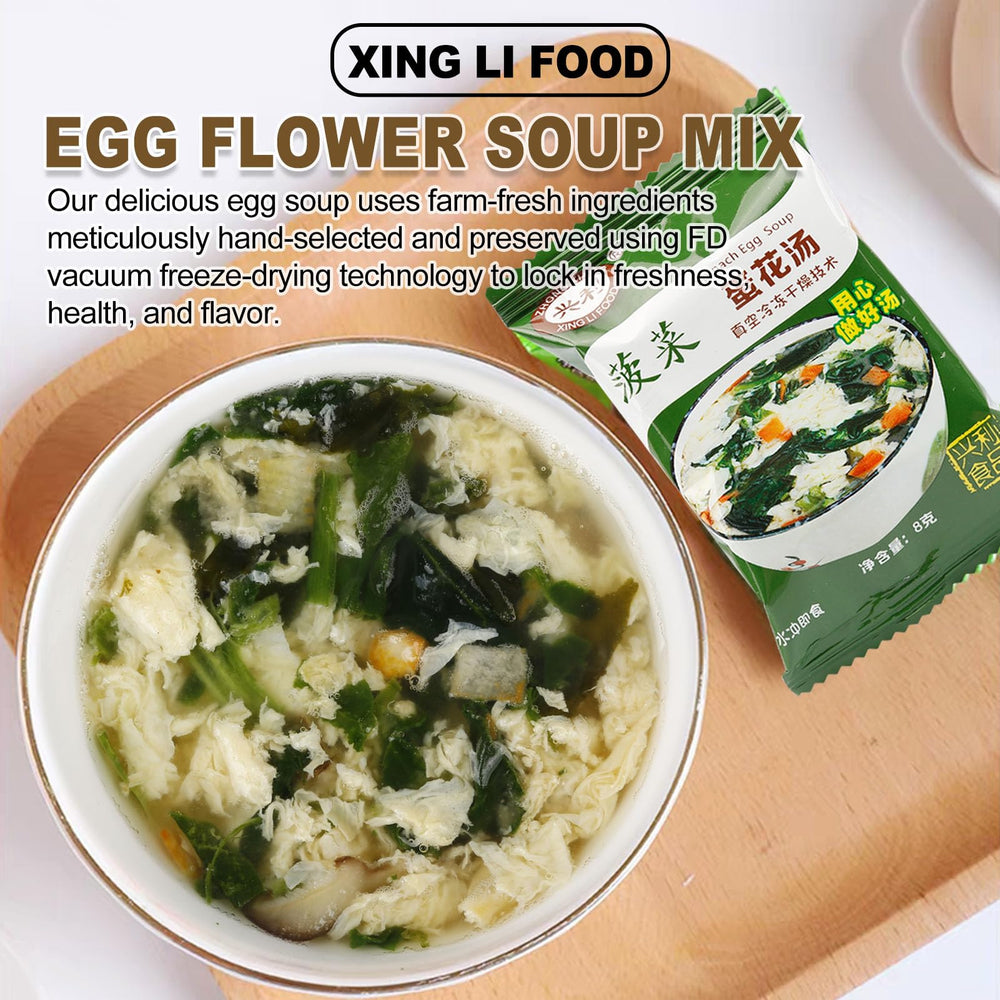 ZHONG XIANG XING LI FOOD Ready-to-serve egg flower soup bowl.