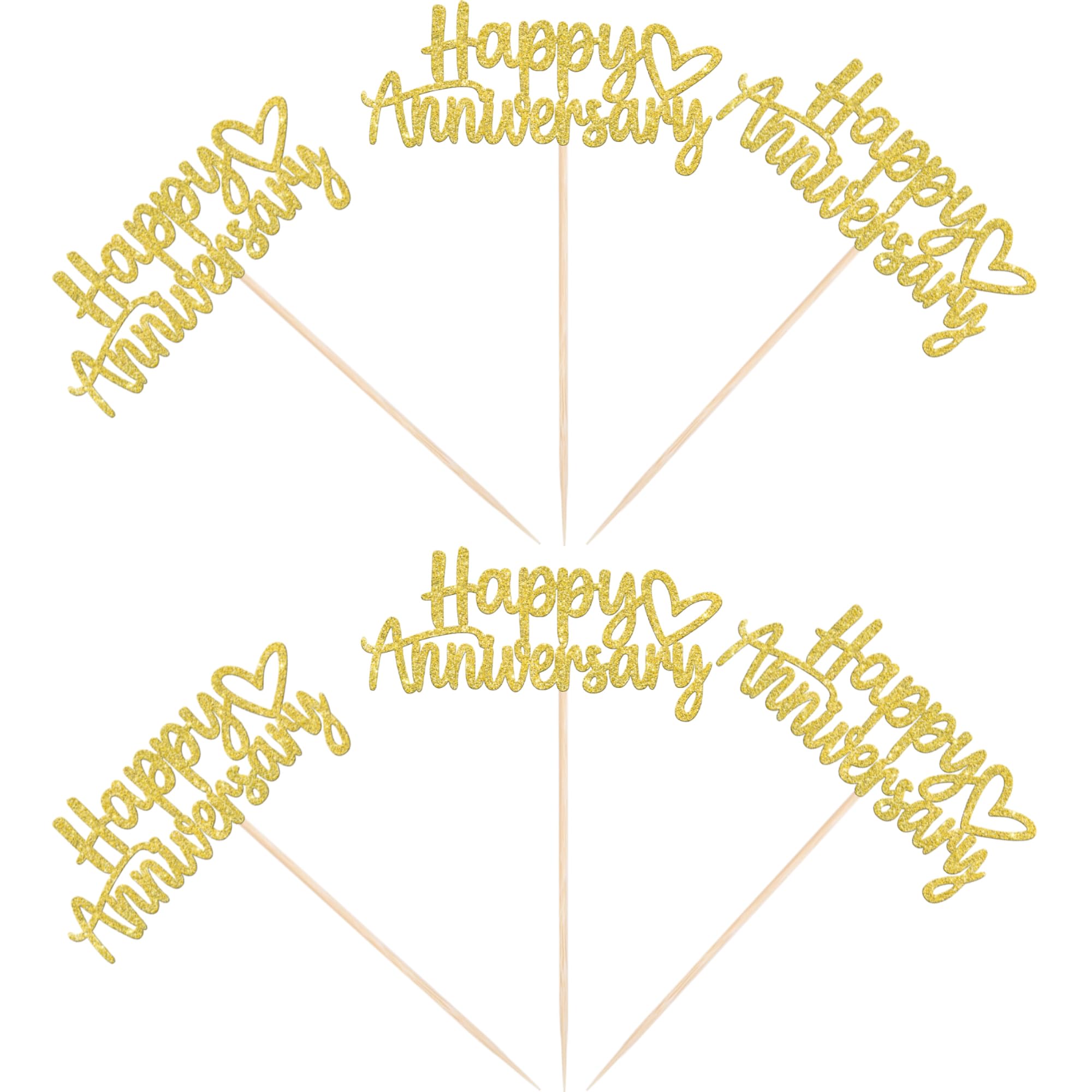 ZHUOWEISM Cupcake toppers with food-grade bamboo sticks ensure safety.