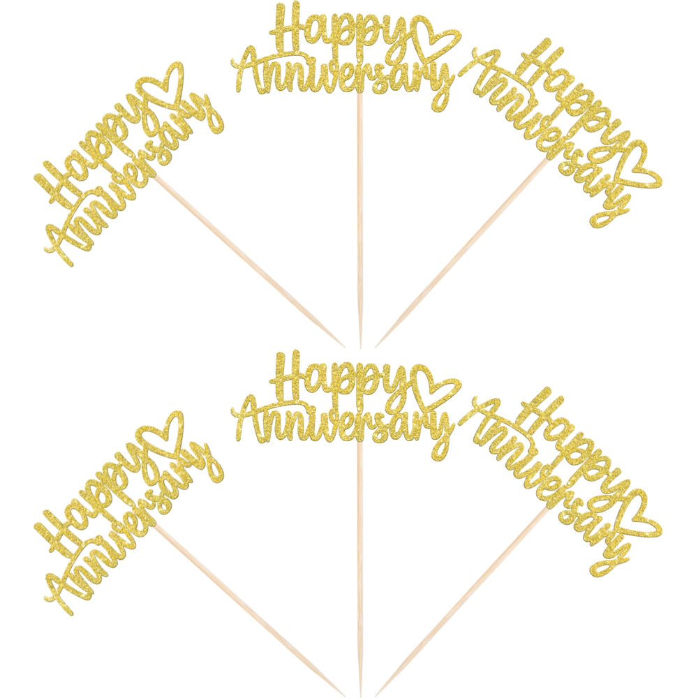 ZHUOWEISM Cupcake toppers with food-grade bamboo sticks ensure safety.