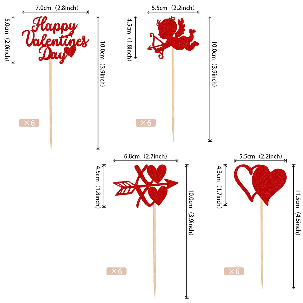 ZHUOWEISM XOXO cupcake topper adds sparkle to cupcakes for weddings