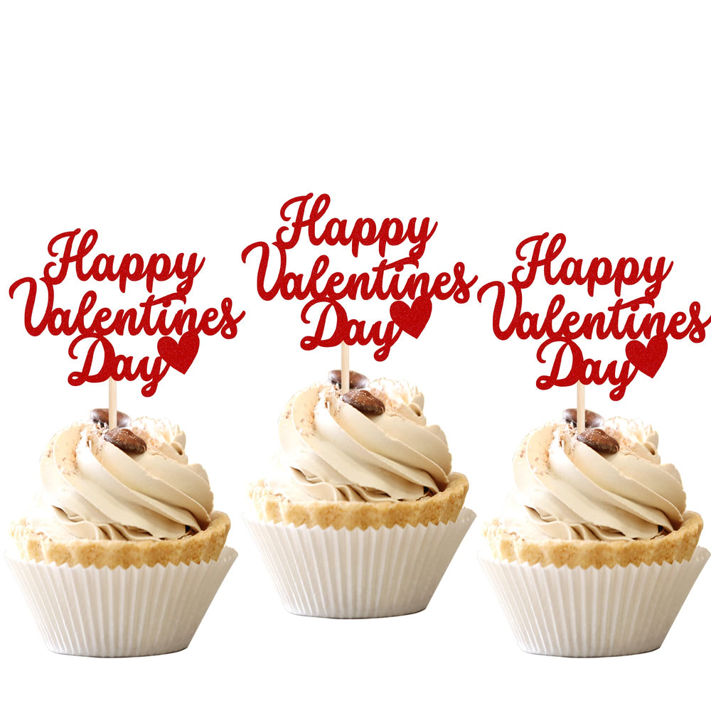ZHUOWEISM Wedding anniversary cupcake picks add charm to sweets.