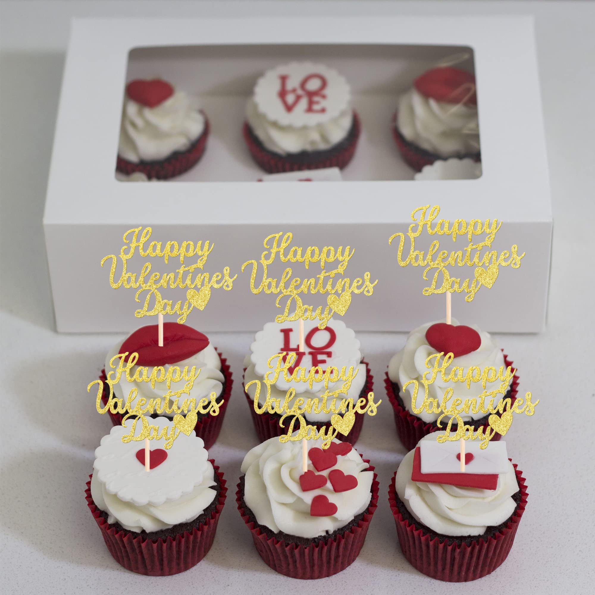 ZHUOWEISM Wedding Anniversary toppers add shine to desserts and memories