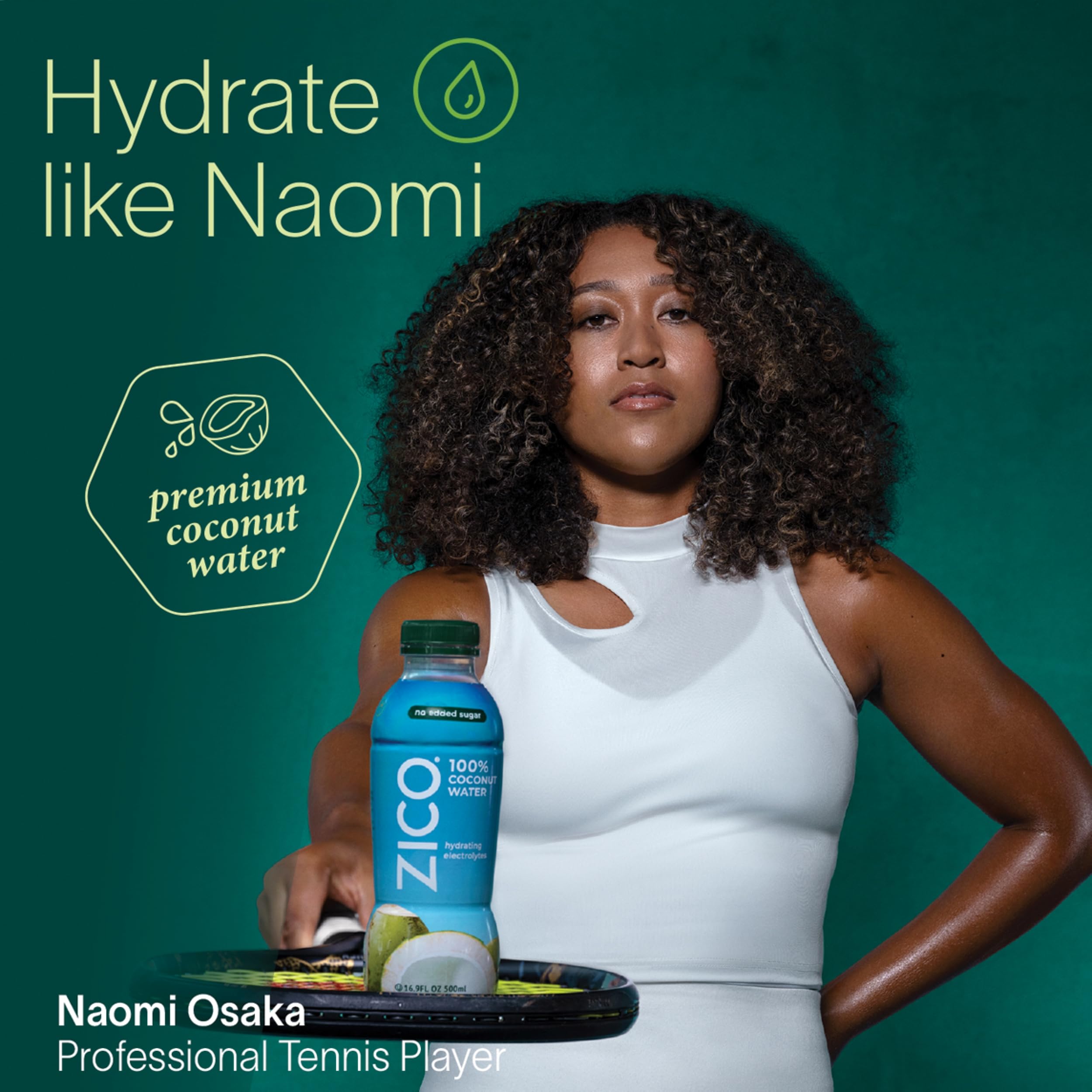 ZICO no-added-sugar label emphasizes 100% coconut water purity