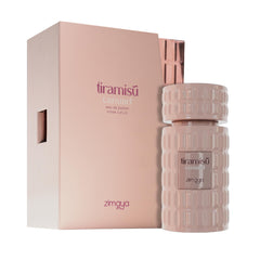 Zimaya Tiramisu Caramel close-up highlighting vanilla and caramel notes for a luxury feel.
