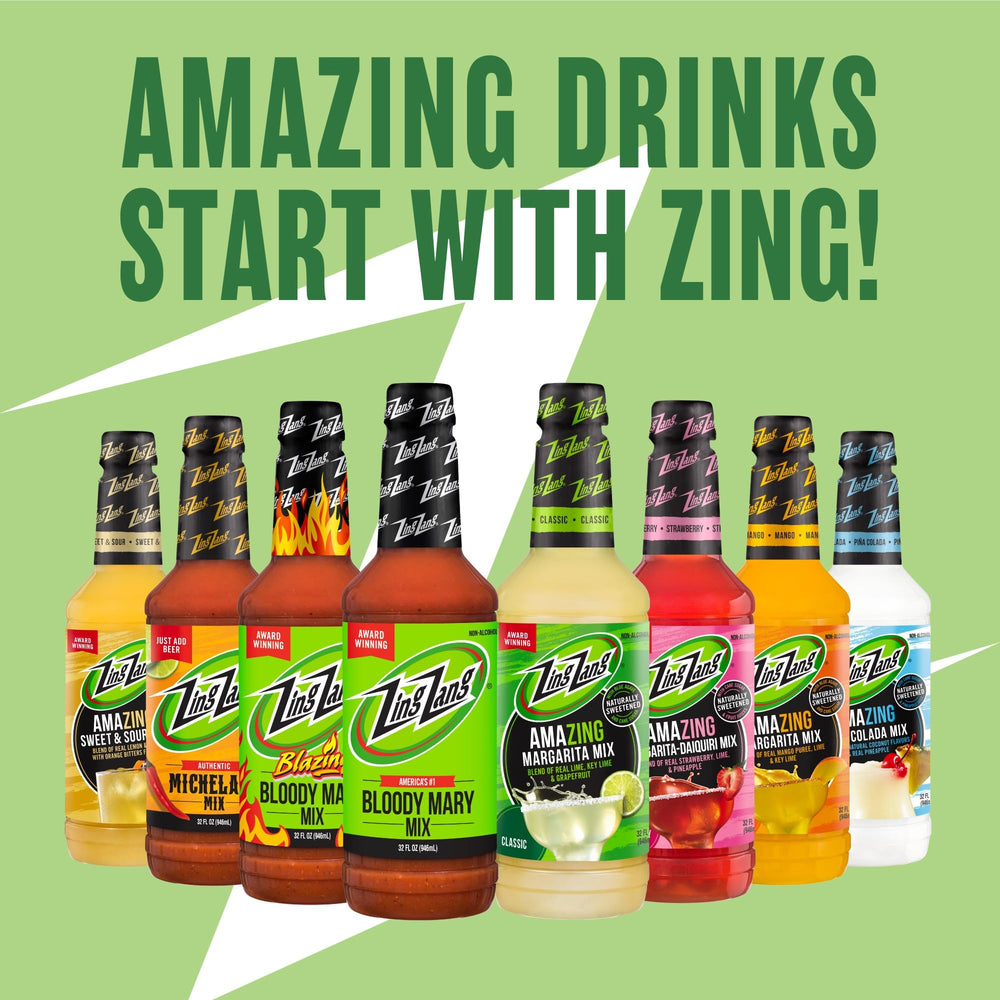 Zing Zang Bloody Mary ketchup bottle shown inverted for easy squeezing.