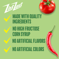Zing Zang Michelada Mix label close-up, keto-friendly with no artificial colors.