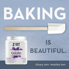 Zint gelatin in jello creates a clean, neutral texture