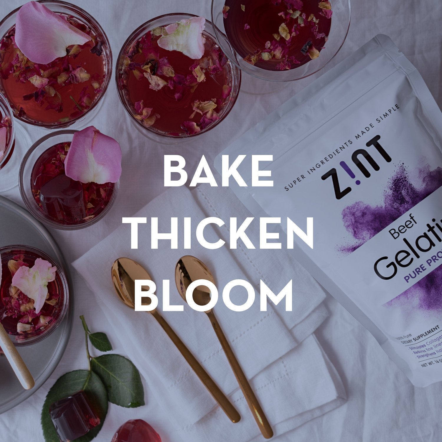 Zint gelatin thickens stews to desired consistency