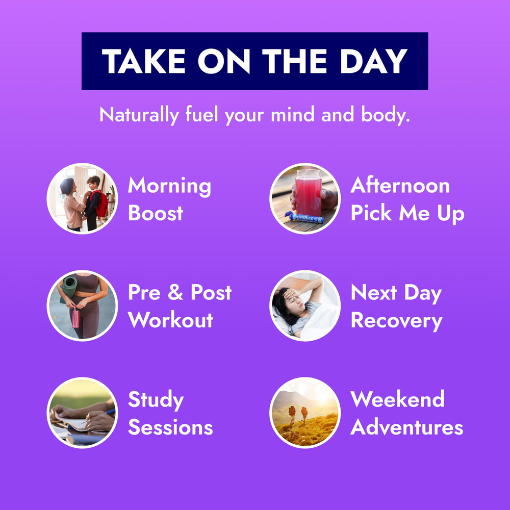 Zipfizz post-workout image implies hydration and micronutrients after activity