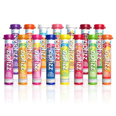Zipfizz daily energy tube packaging for convenient on-the-go energy boost.