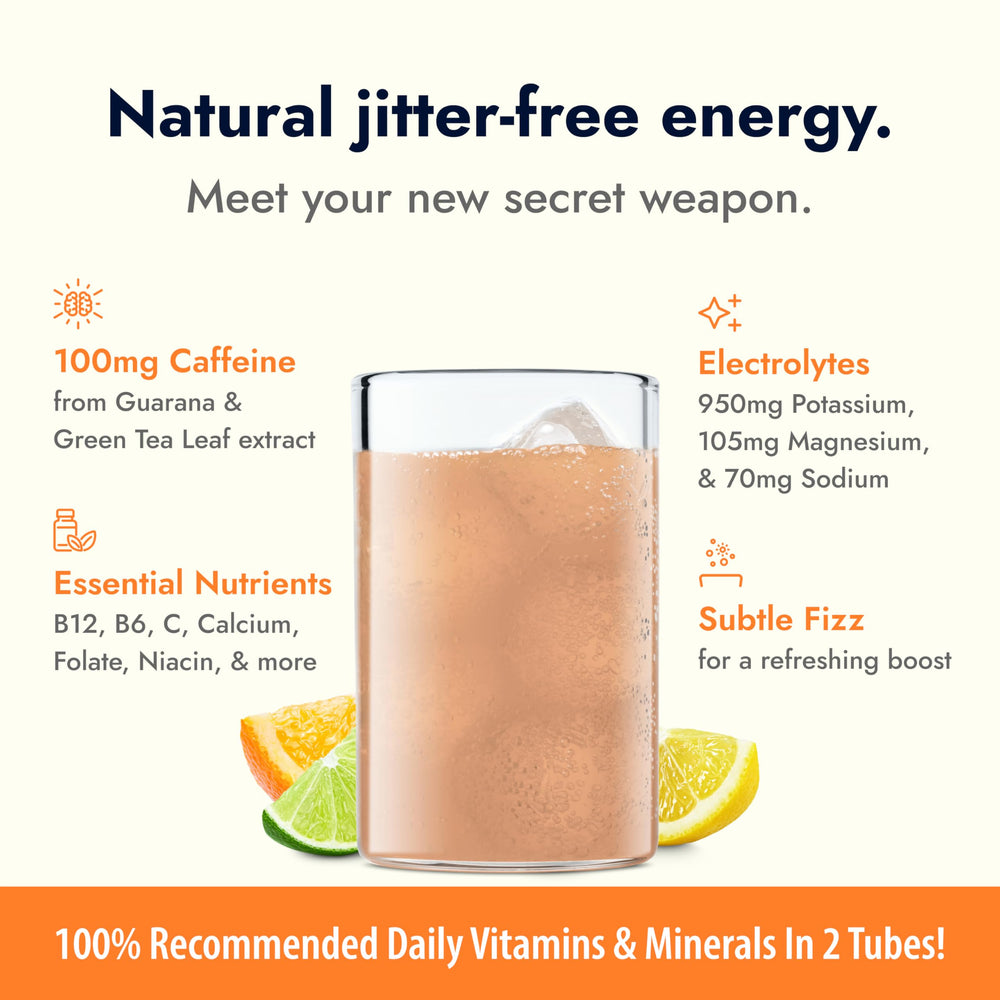 Zipfizz powder dissolving in water to create a refreshing drink