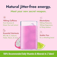 Zipfizz Dragon Fruit Lime 20-pack box for convenient on-the-go hydration.