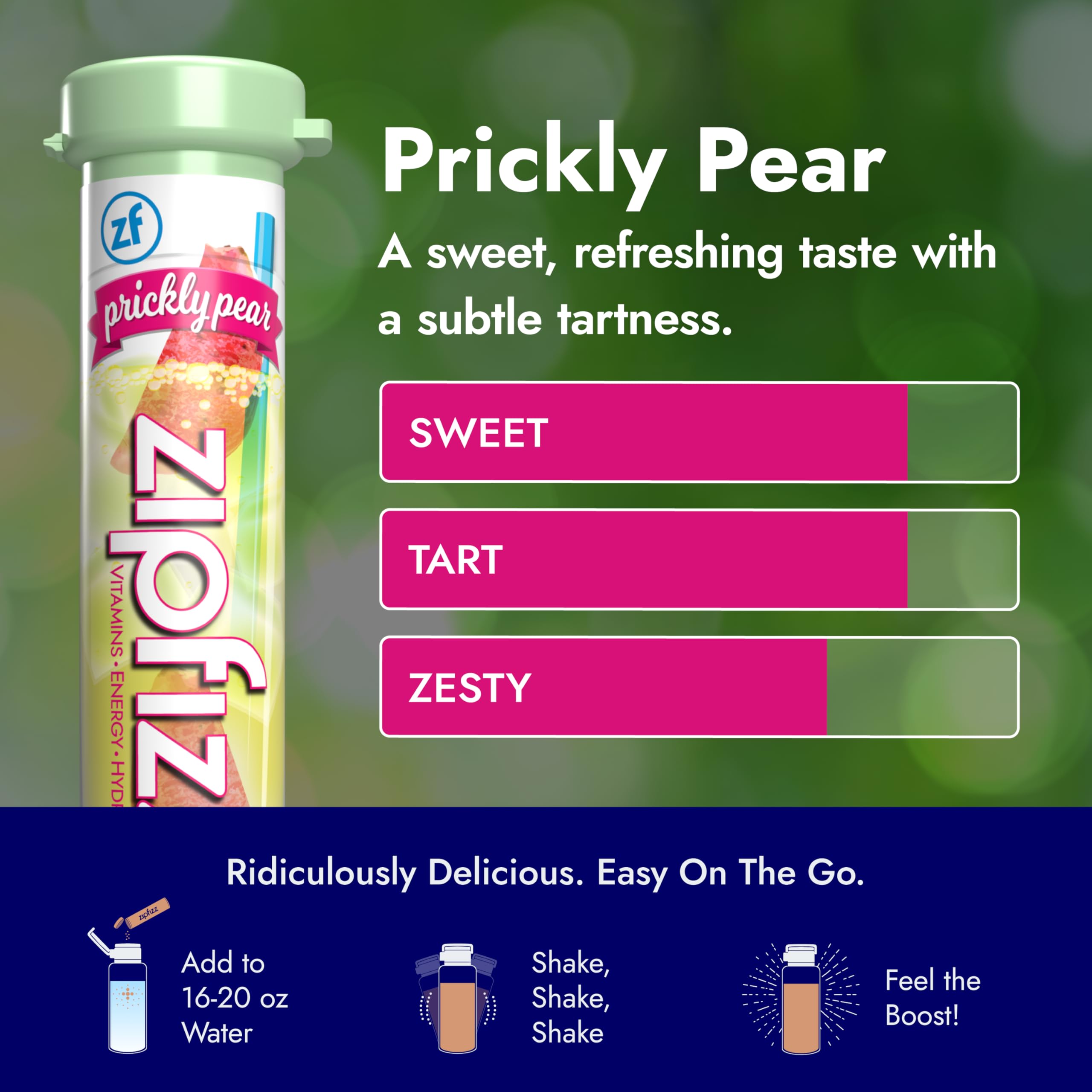 Zipfizz electrolyte blend with potassium and magnesium supports hydration during activity.