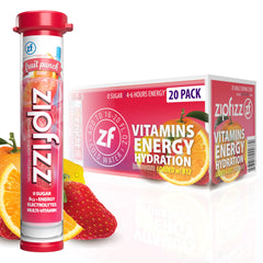 Zipfizz Fruit Punch packet ready for a sugar-free energy boost.