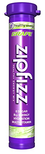 Zipfizz grape powder energizes a day on the move.