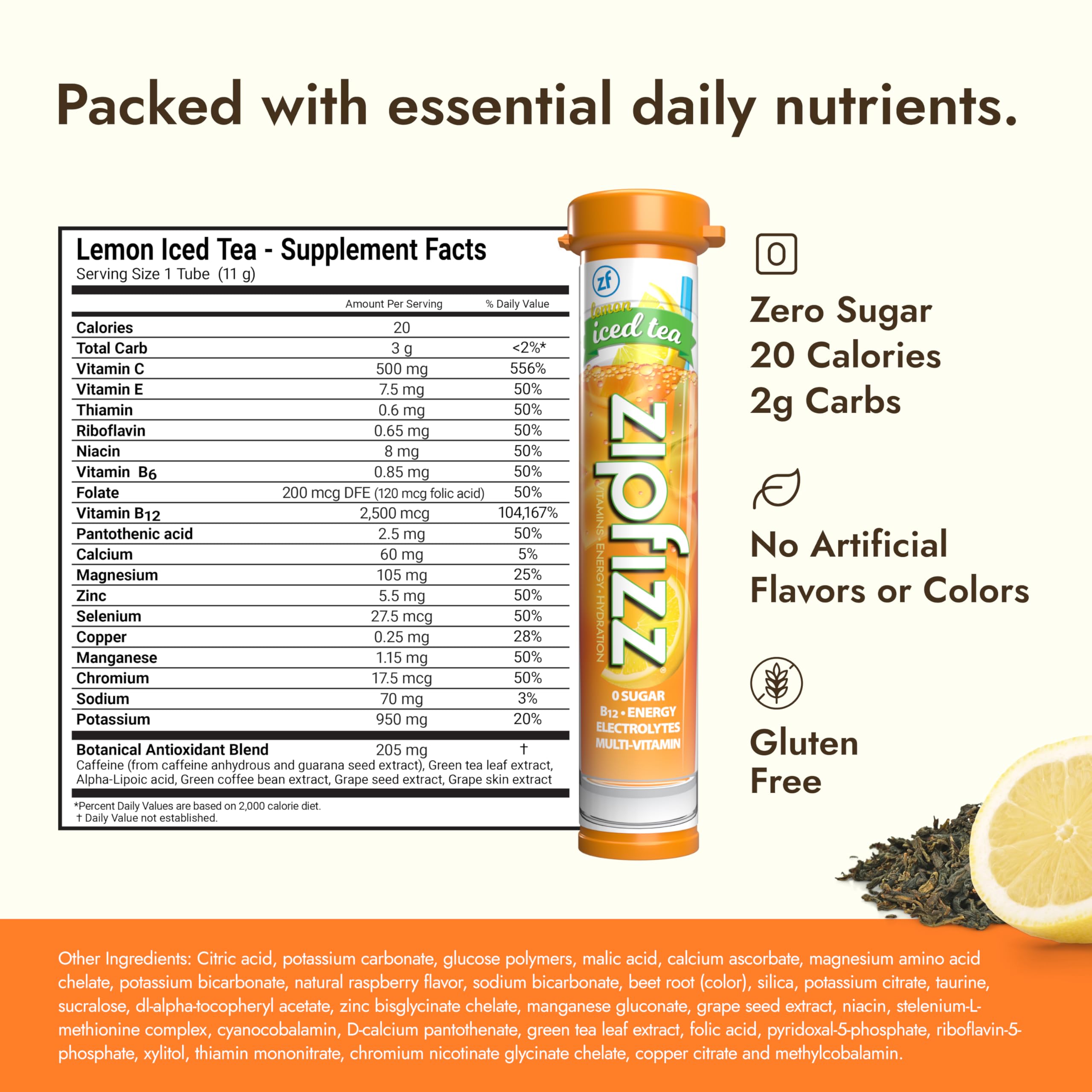 Zipfizz on-the-go stick in pocket for quick hydration.