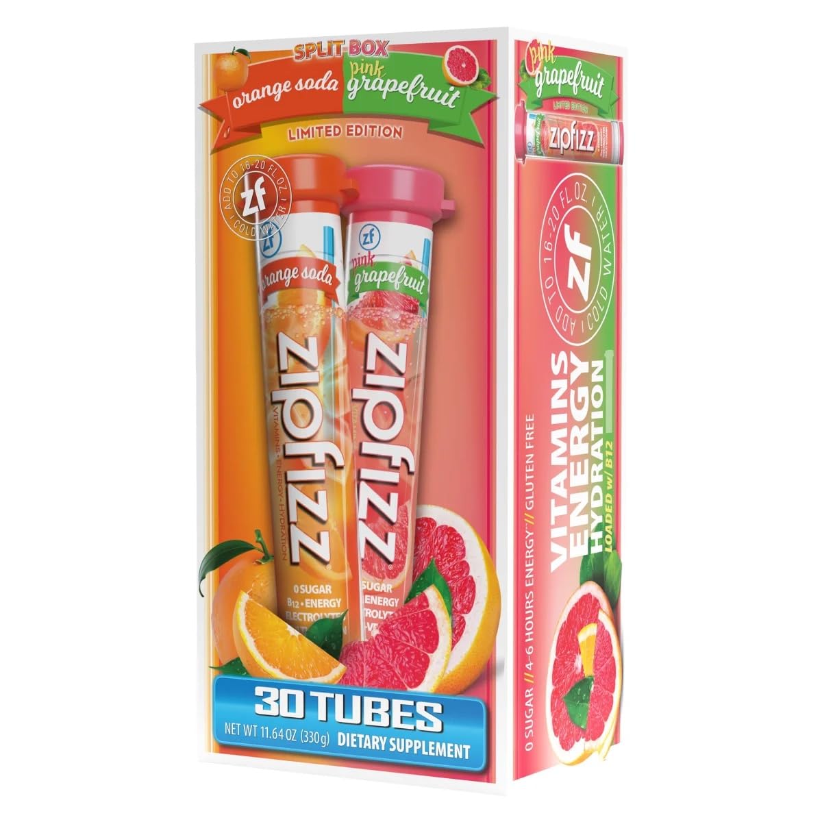 Zipfizz orange soda tube ready for on-the-go hydration and a clean energy boost.