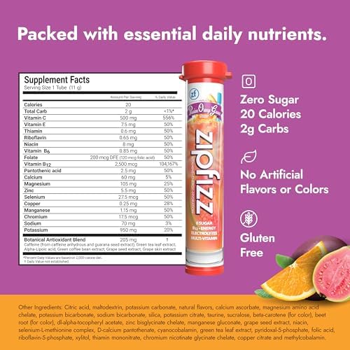 Zipfizz powder dissolving in water for rapid hydration and flavor.