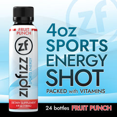 Pour of Zipfizz Fruit Punch into a glass for refreshment