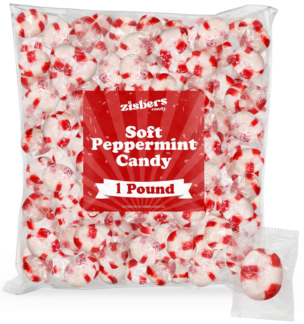 Zisbers Soft Peppermint Puffs bag front shows minty flavor and shareable appeal