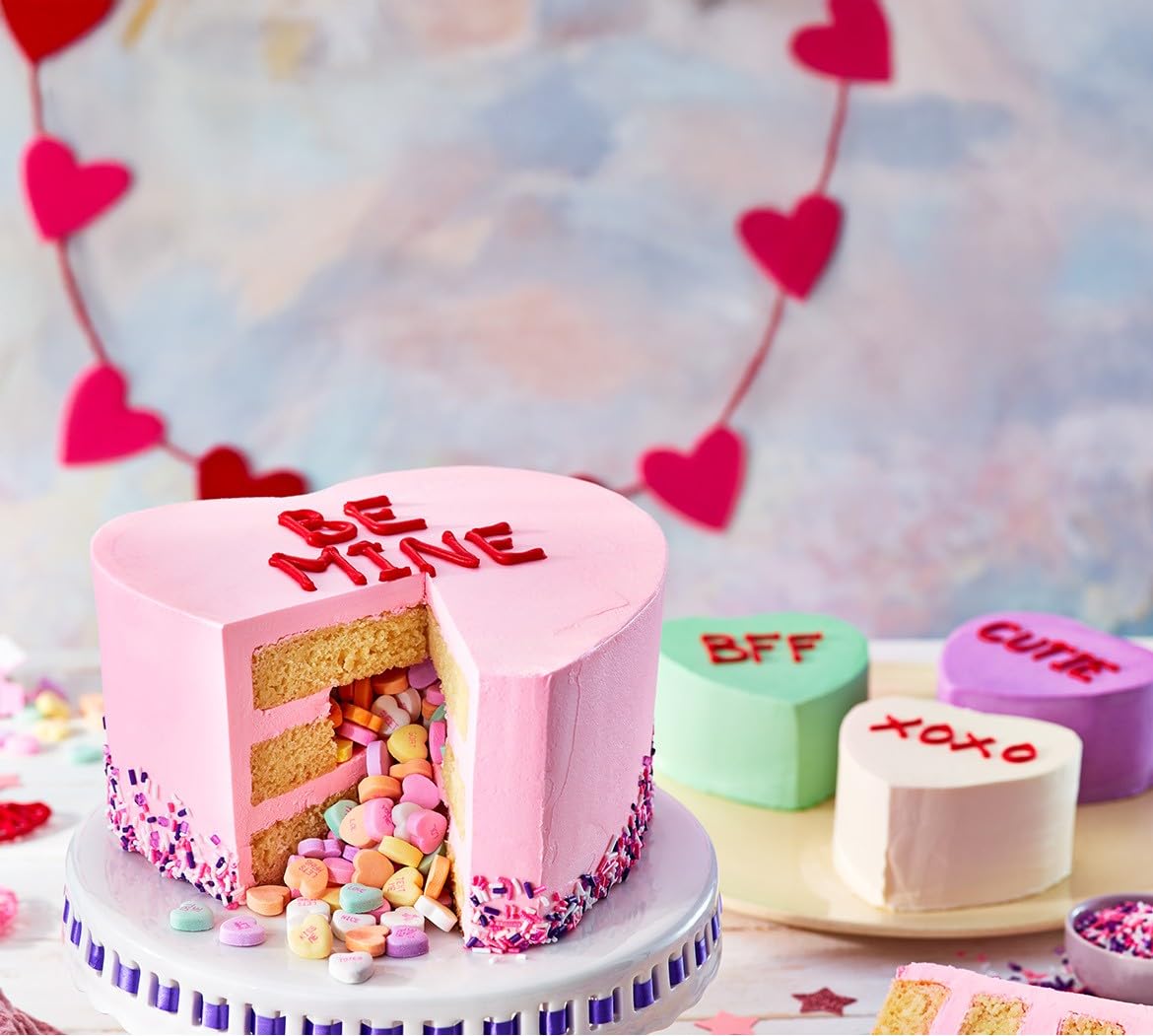Zisbers tiny conversation hearts pastel display bowl for party sharing