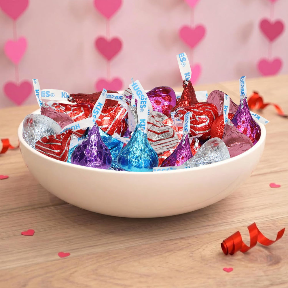 Gift-basket ready display featuring Zisbers Valentine’s Kisses