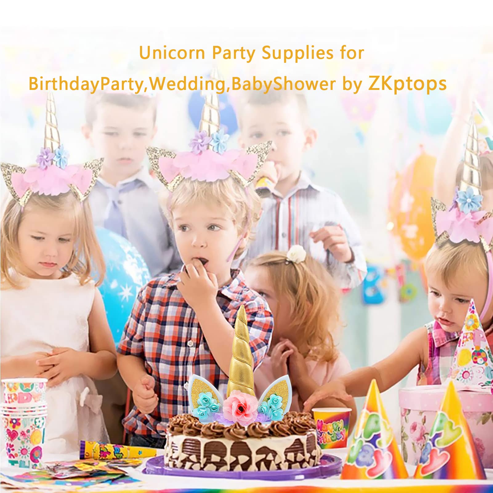Zkptops unicorn cake topper in packaging ready to gift