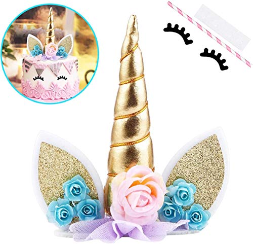 Zkptops unicorn cake topper reusable decorative accessory