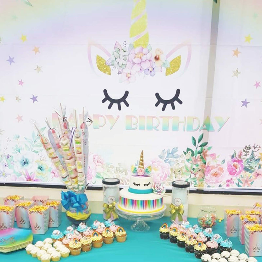 Zkptops unicorn cake topper plastic stake keeps topper steady