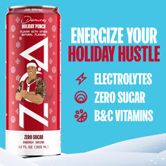 Electrolytes featured on the can support hydration during workouts.