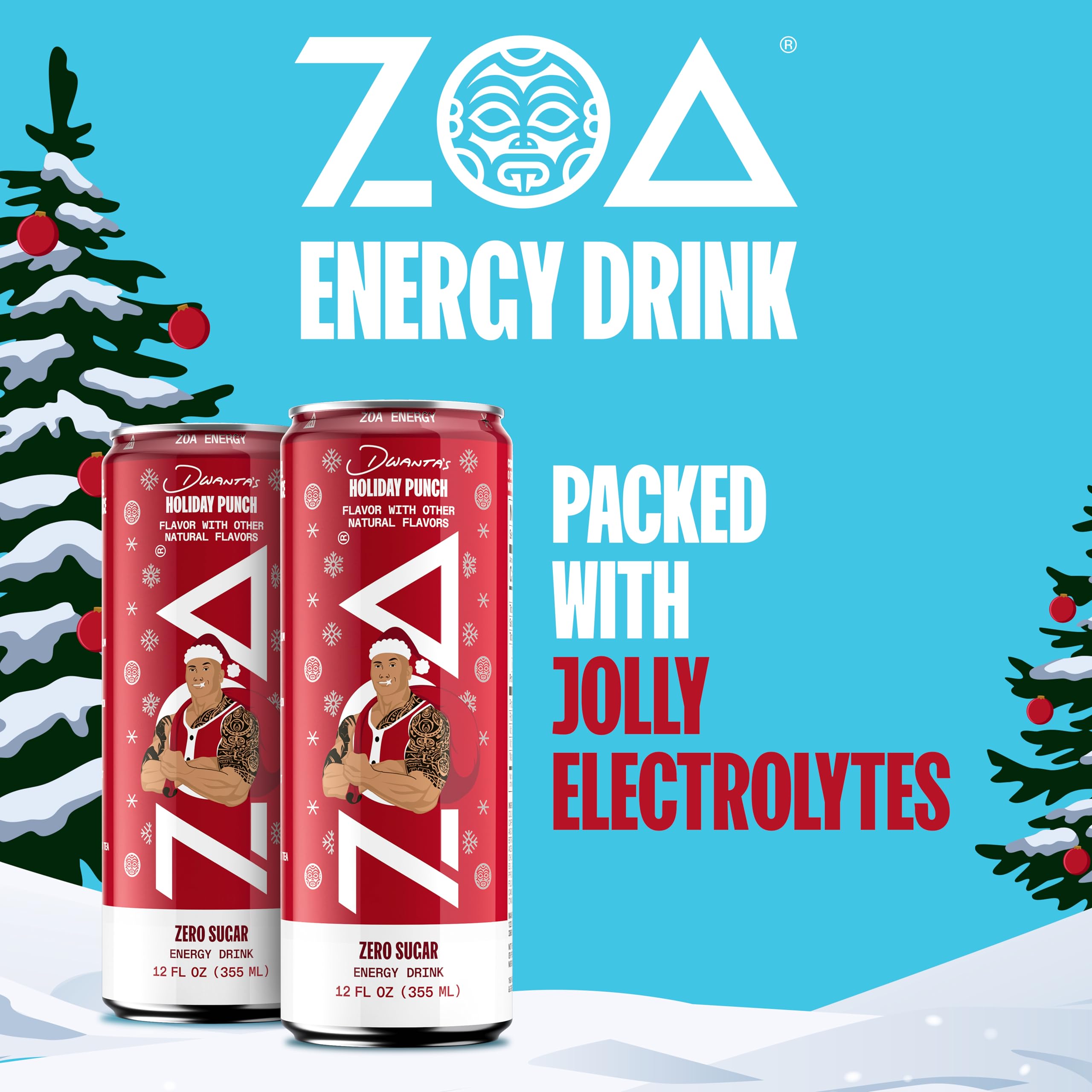 ZOA can highlighting green tea caffeine source for natural energy.