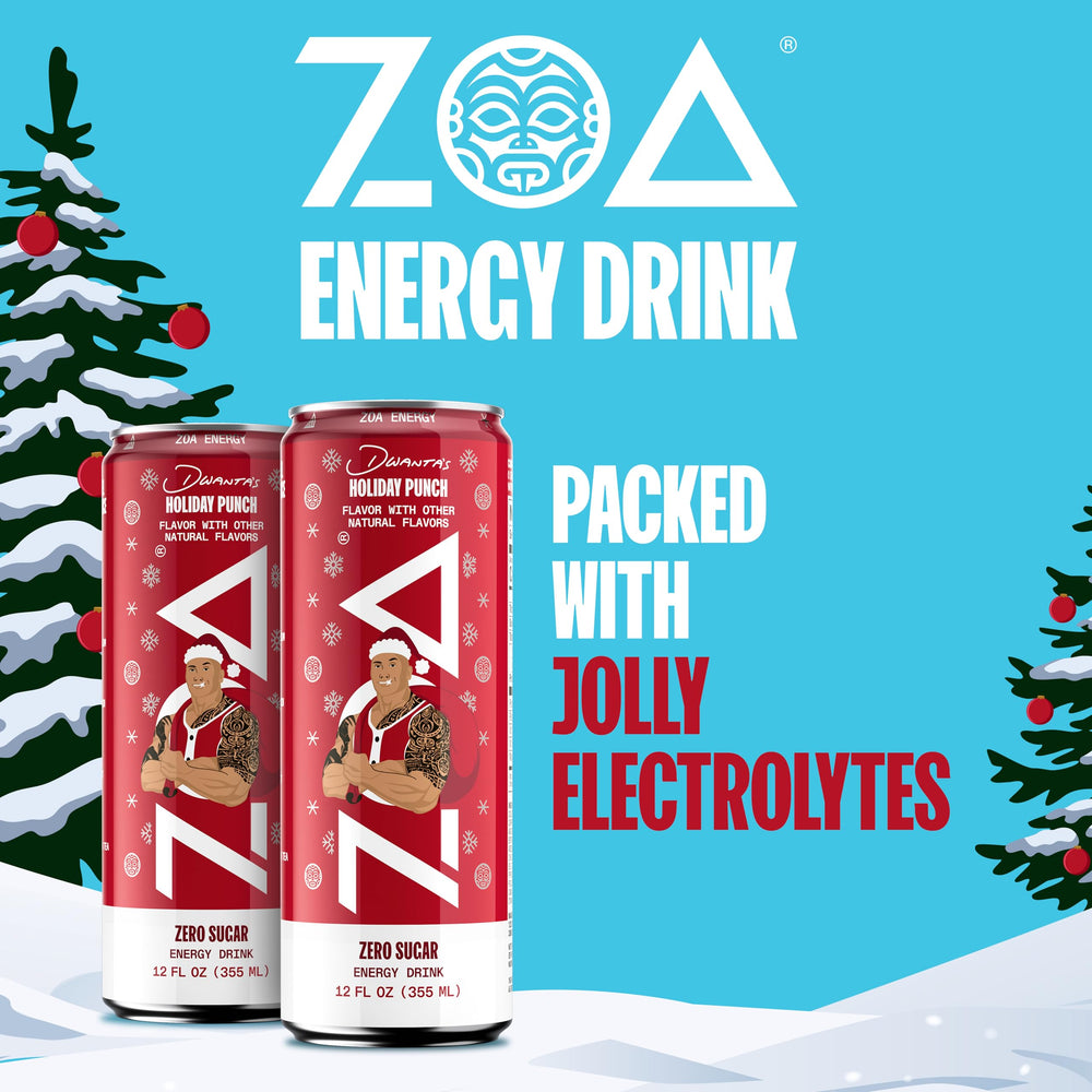 ZOA can highlighting green tea caffeine source for natural energy.