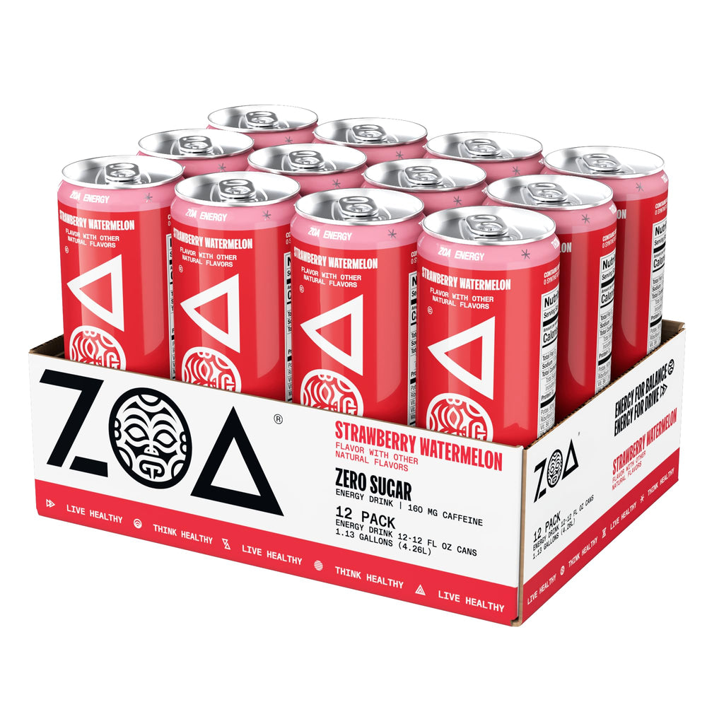 ZOA flavor splash image with vibrant strawberry watermelon visuals.