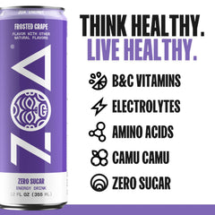 ZOA 12-pack box view for easy, portable hydration.