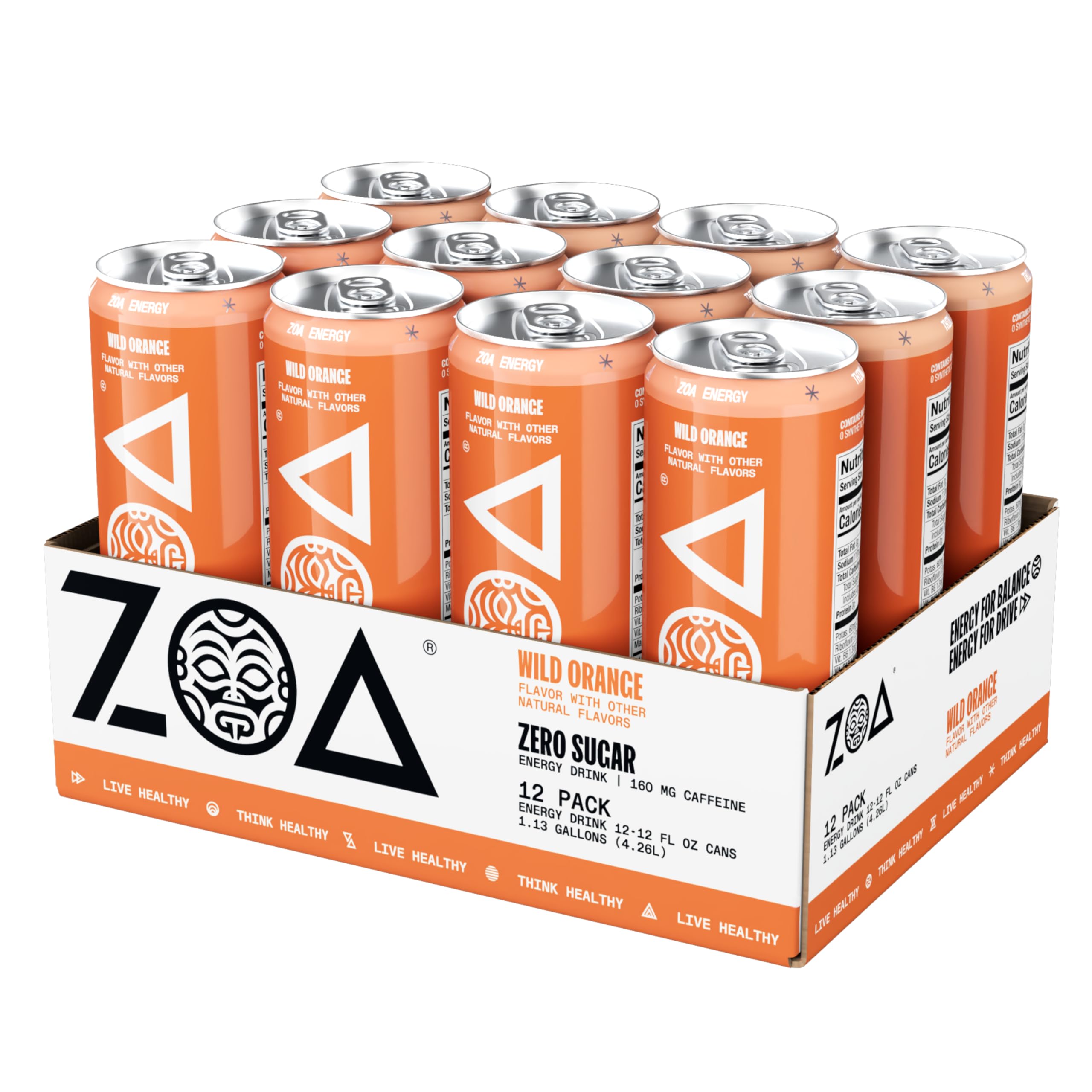 ZOA Wild Orange glass pour captures flavor and refreshing finish.