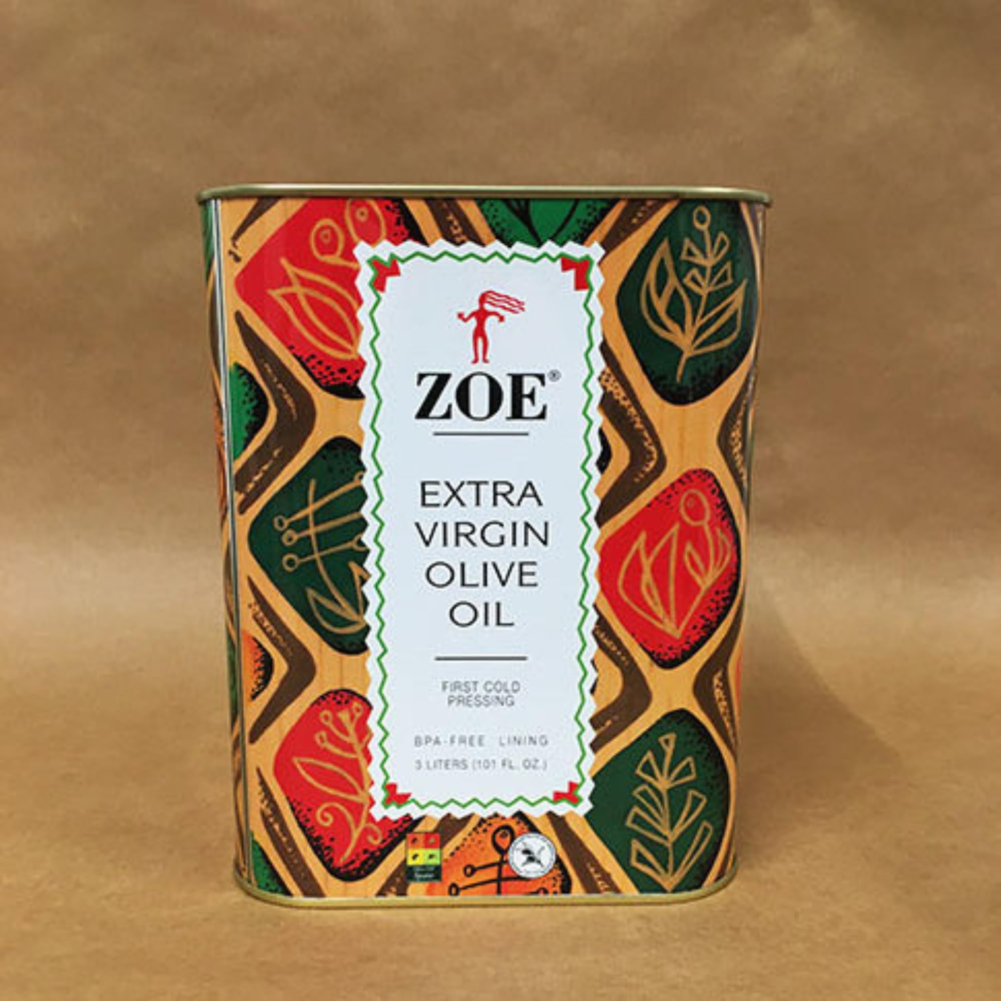 Decorative ZOE tin doubles as a stylish vase after use.