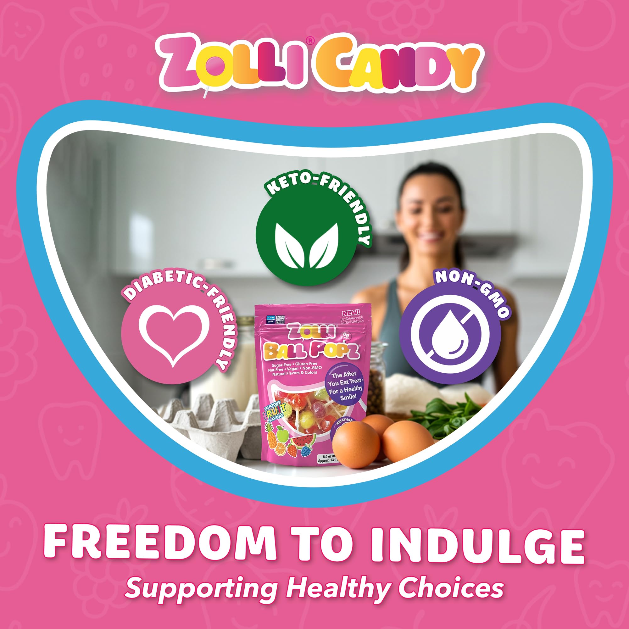 Zolli Ball Popz nut-free and dairy-free design eases allergy-safe snacking.