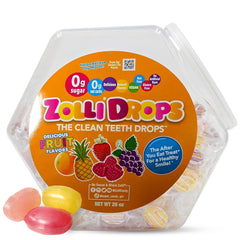 Zolli Drops fruit flavor pack after meals for a smile-friendly moment
