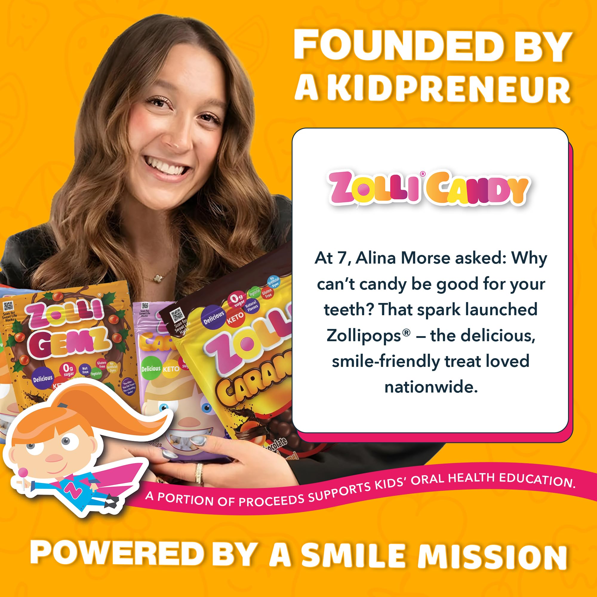 Zolli Gemz Caramelz gluten-free and allergen-friendly candy for school and on-the-go.